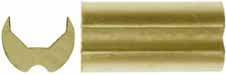 Grooved Muzzle Cap, for 3/4" octagon barrel, brass